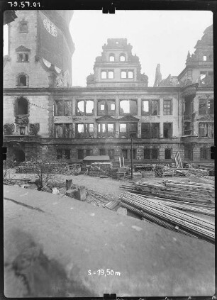 Dresden-Altstadt. Ruine des Residenzschlosses. Schützkapelle