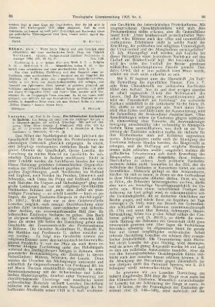 85 [Rezension] Böhme, Jakob, Worte Jakob Böhmes und sein Gespräch einer erleuchteten und einer unerleuchteten Seele. Hrsg. v. Heinrich Bornkamm