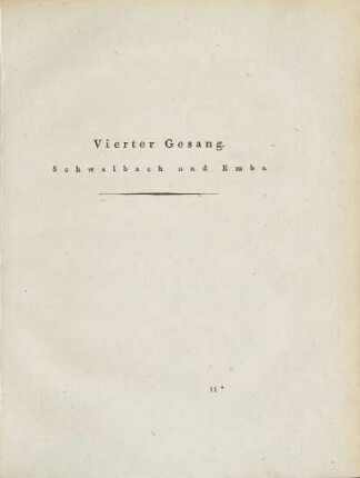 Vierter Gesang. Schwalbach und Embs