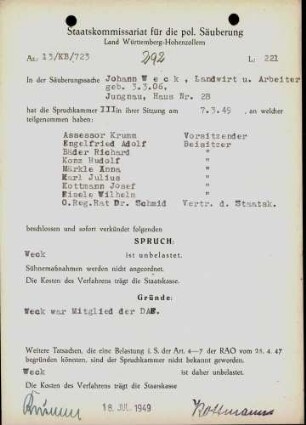 Weck, Johann