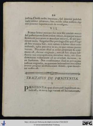 Tractatus De Poenitentia.