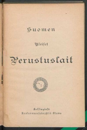 Suomen yleiset Persutuslait