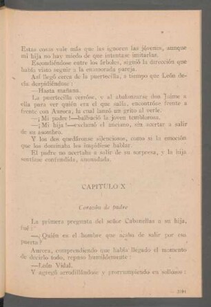 Capítulo X - Corazón de padre