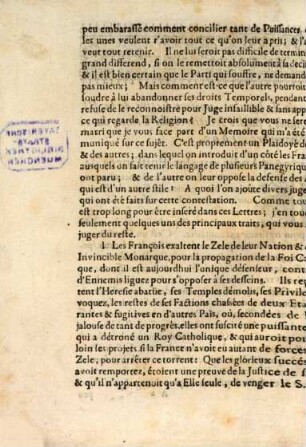 Extrait de la vingt-unieme lettre de la III. année sur les matieres du temps