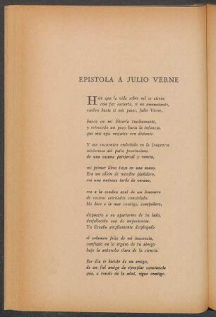 Epístola a Julio Verne