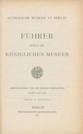 Führer durch die Königlichen Museen