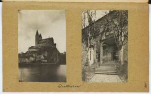 St. Lubentiuskirche, Dietkirchen. Wohnhaus, Dietkirchen: Ansichten (aus: Skizzen- und Fotoalbum 7)
