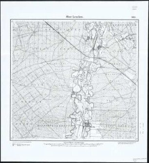 Meßtischblatt 2627 : Ober- Leschen, 1888 : Ober- Leschen. - Aufn. 1887. - 1:25000. - [Berlin]: Reichsamt für Landesaufnahme, 1888. - 1 Kt.
