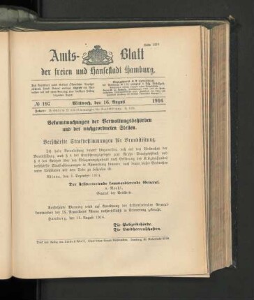 No. 197, 16. August 1916