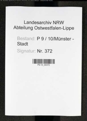 Sterberegister Standesamt Münster