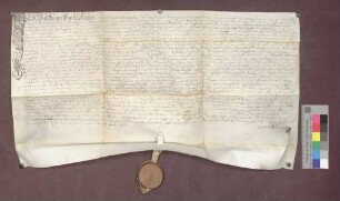 Schuldverschreibung des Hans Schumacher zu Auggen gegenüber dem Domstift zu Basel.