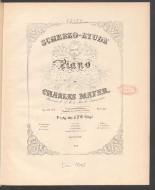Scherzo-Etude : pour le piano ; op. 187, No. 2