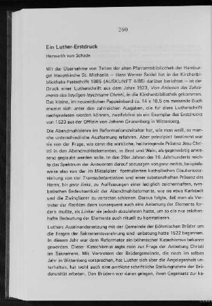 Ein Luther-Erstdruck