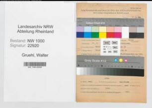 Entnazifizierung Walter Gruehl, geb. 10.04.1909 (Polizeibeamter)