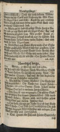 Abendgesänge. 254. - 265.