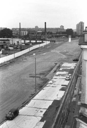 Der Grenzstreifen am Bethaniendamm/Köpenicker Straße