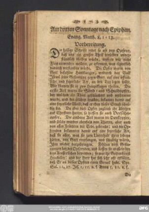 Am dritten Sonntage nach Epiphan. Evang. Matth. 8, 1 - 13.