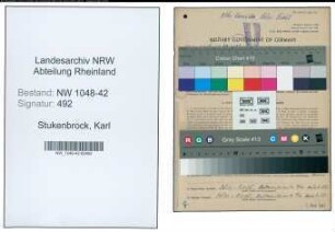 Entnazifizierung Karl Stukenbrock , geb. 10.03.1896 (Gaertner)
