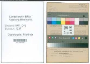 Entnazifizierung Friedrich Geselbracht , geb. 30.06.1889 (Tischler)
