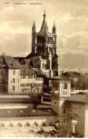 Ansicht der Kathedrale von Lausanne