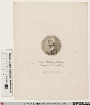 Bildnis Carl Wilhelm Ferdinand, Herzog von Braunschweig-Lüneburg (reg. 1780-1806)