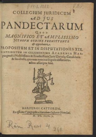 Collegium Iuridicum Ad Ius Pandectarum