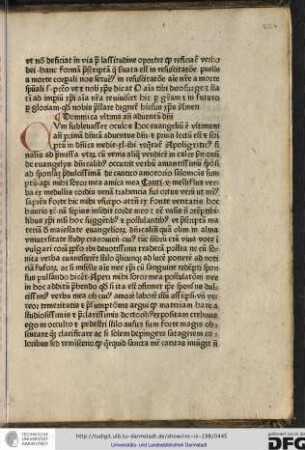 Dominica ultima ante adventum domini