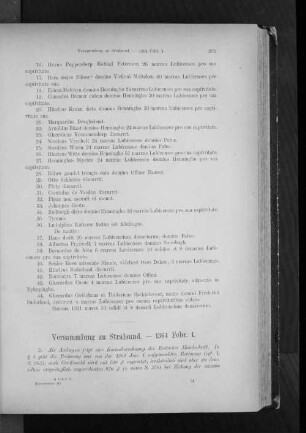Versammlung zu Stralsund. - 1364 Febr. 1.