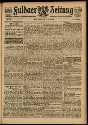 Ausgabe vom Montag, den 20. Juni 1904.