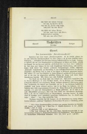 Chronik : der hannoversche "Katechismusstreit"
