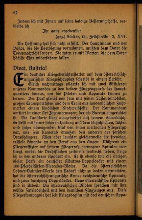 62-65, 21. Vivat, Austria!