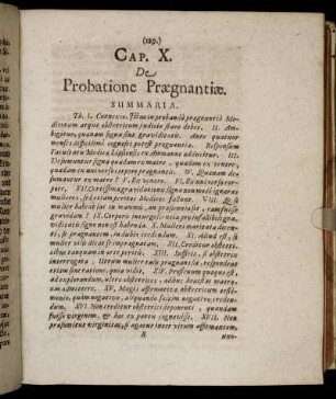 Cap. X. De Probatione Prægnantiæ.