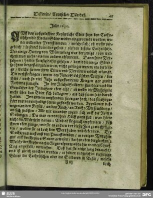 Jahr 1630