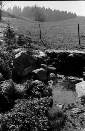 Der Donauursprung (Bregquelle) an der Martinskapelle bei Furtwangen