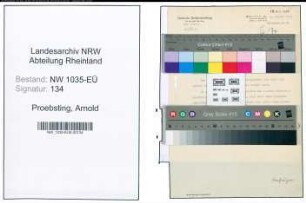Entnazifizierung Arnold Proebsting , geb. 00.00.0000 (Jurist)