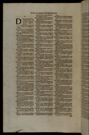 Index Verborum, Ac Rerum Omnium Præcipuarum [...] D.