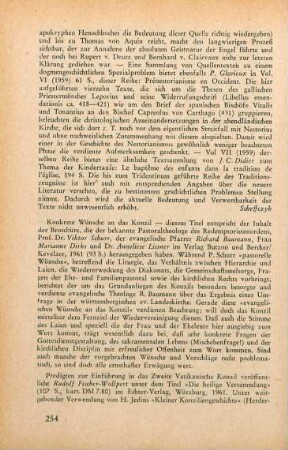 254-255 [Rezension] Die heilige Versammlung