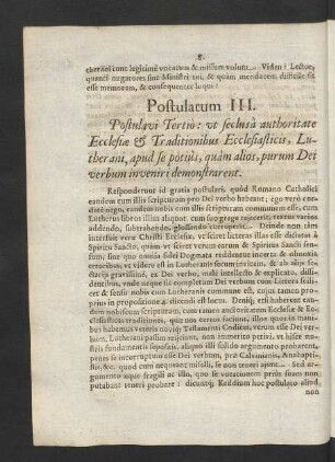 Postulatum III.