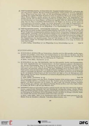 Schutzwaffen / Defensive arms (Nr.100-123a)
