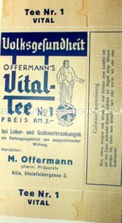 Packung für "Offermann's Vital Tee Nr. 1"