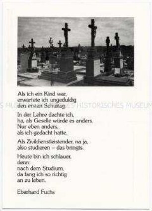 Postkarte zum Thema Arbeitsleben