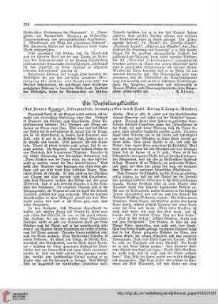 N.F. 2.1922 S. 236-237: Ein Vorstellungskünstler