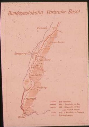 Bundesautobahn Karlsruhe–Basel (Karte)