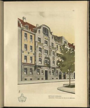 Miethaus in München. Architekt: Professor M. Dülfer in München.