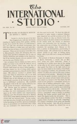 35.1908 = Nr. 140: The work of Frank W. Benson