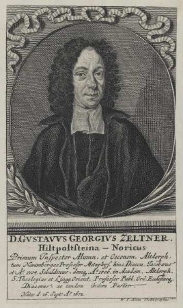 Bildnis des Gvstavvs Georgivs Zeltner