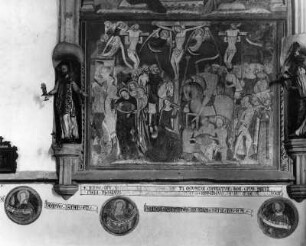 Kreuzigung : Kreuzigung. Fresko (1351/1400). Judenburg, Magdalenenkirche, Chor