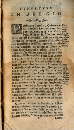 Origo et historia Belgicorum Tumultuum