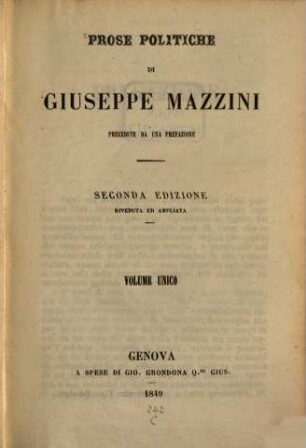 Prose politiche