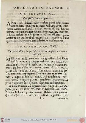 Observatio XXII